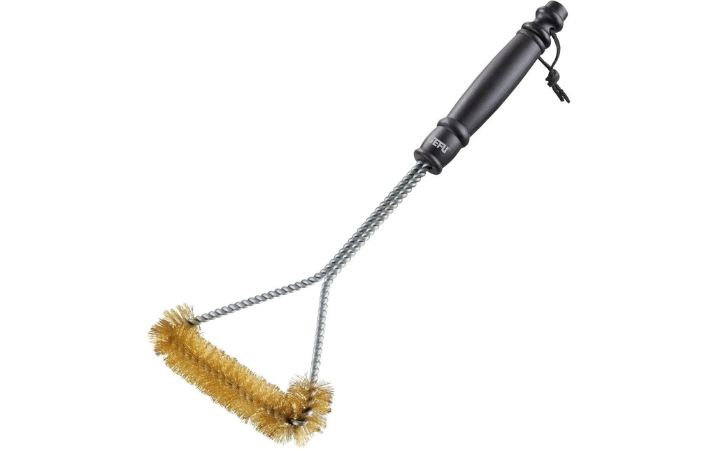 GEFU Brosse pour barbecue BBQ Acier inoxydable, longueur 43 cm, brosse 9 x 7 x 3 cm