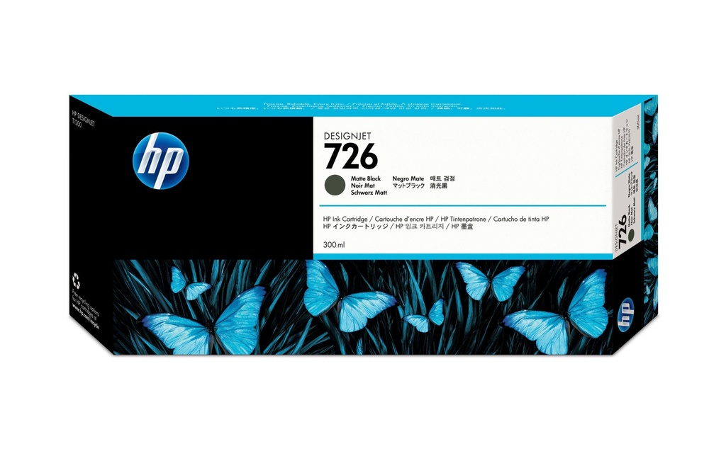 HP HP cart.d'encre 726 mat black
