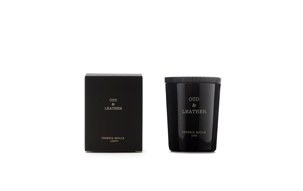 Cerería Mollá Bougie parfumée Oud & Leather 70g