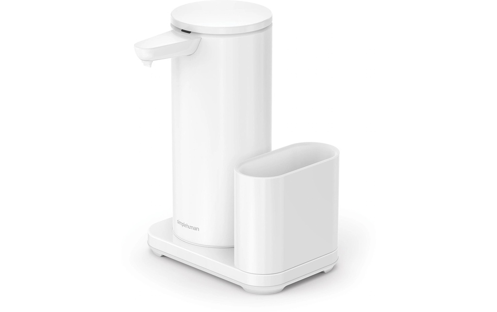 Simplehuman Dispenser a sensore con custodia 414 ml, blanc