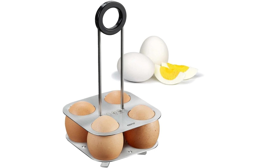 GEFU Coquetier Brunch noir/argent
