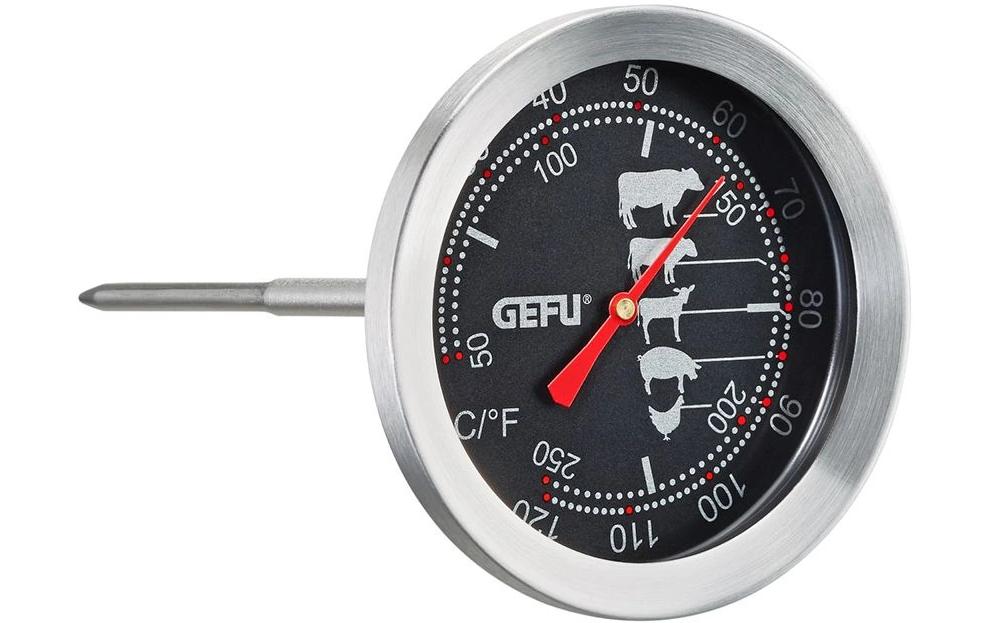 GEFU Thermomètre à rôti  Messimo noir/argent