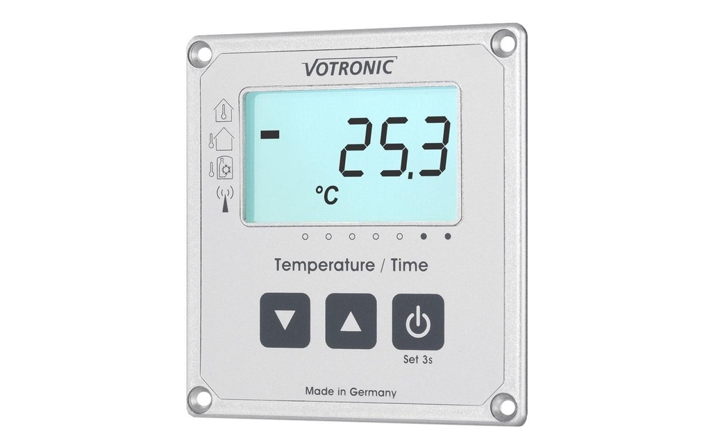 Votronic Thermomètre/horloge LCD S
