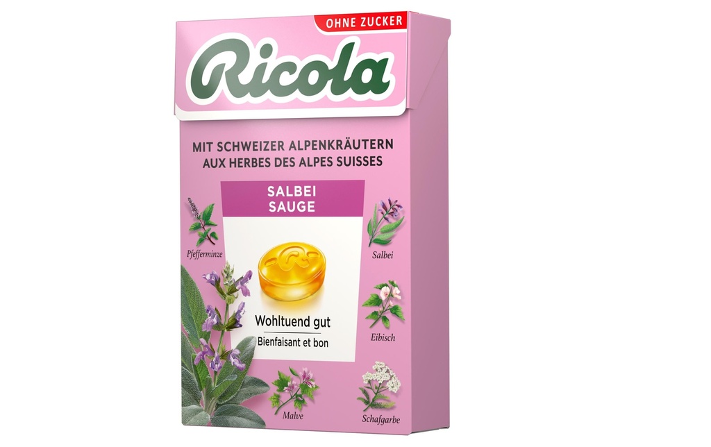 Ricola Bonbons Boîte de sauge 50 g