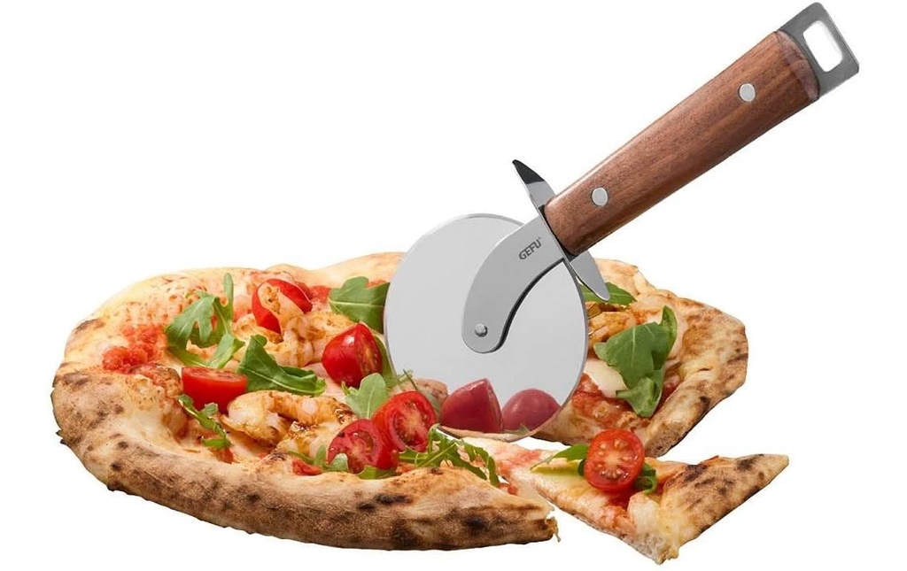 GEFU Coupe-pizza Madero Argent/marron, 21 x 9.5 x 1 cm