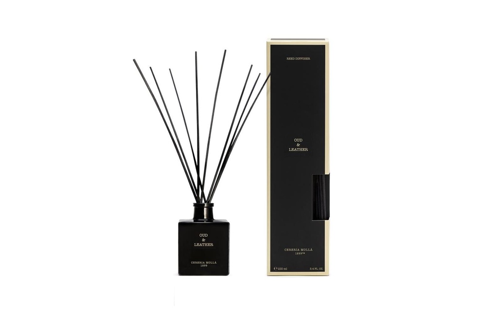 Cerería Mollá Bâtonnets parfumés Oud & Leather 100 ml