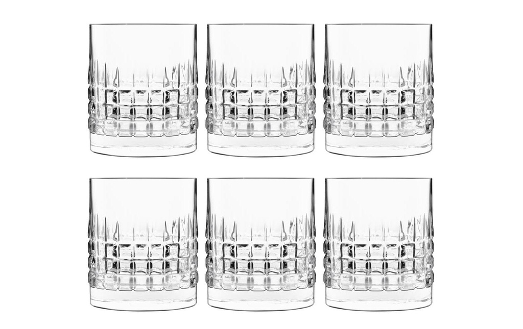 Luigi Bormioli Verre à whisky Verre Mixology Charme DOF 380 ml, 6 Pièce/s, Transparent