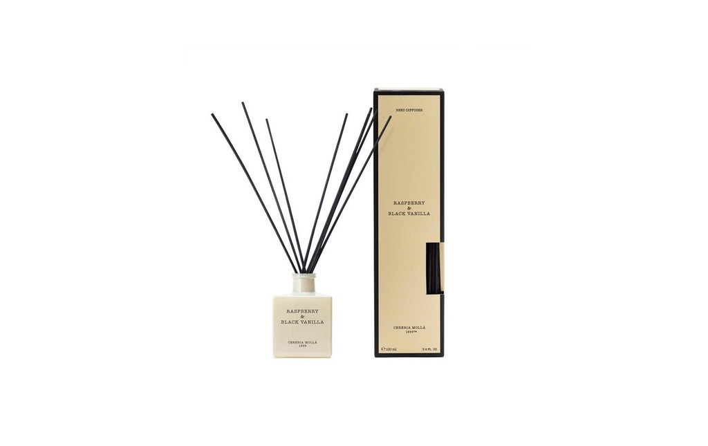 Cerería Mollá Bâtonnets parfumés Raspberry & Black Vanilla 100 ml