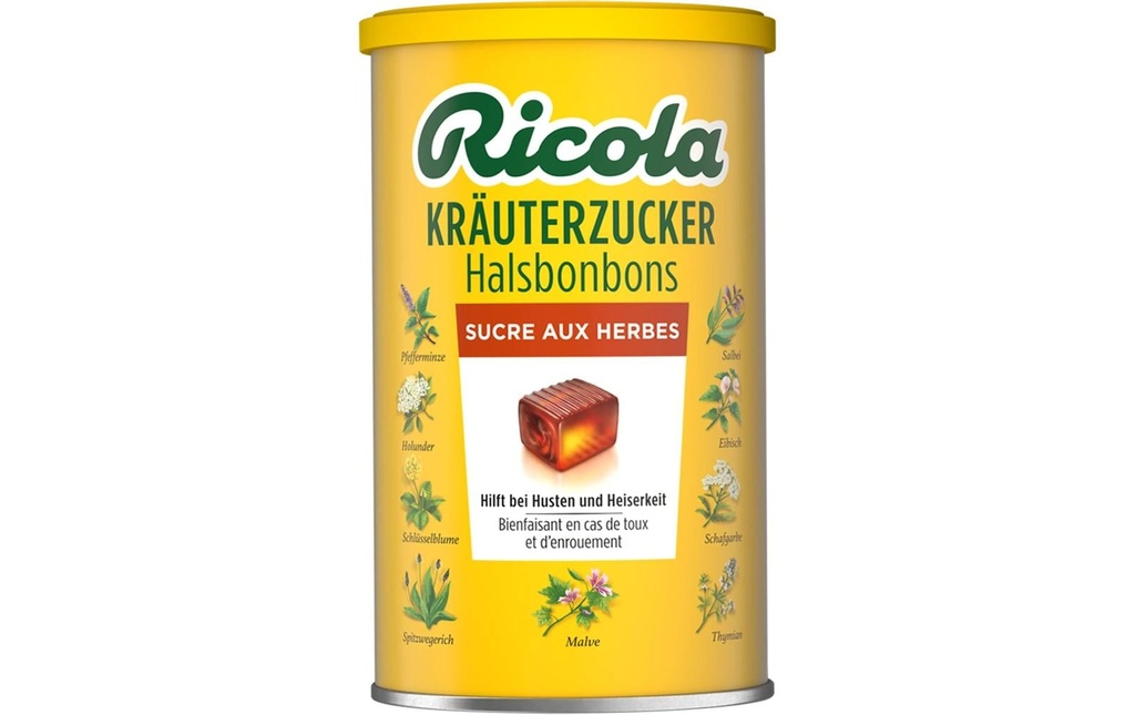 Ricola Bonbons Boîte de sucre aux herbes 400 g