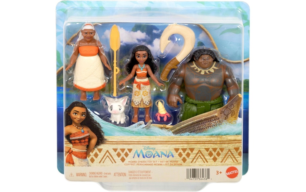 Disney Princess Set de jeu Disney Vaiana Petites poupées Character Pack