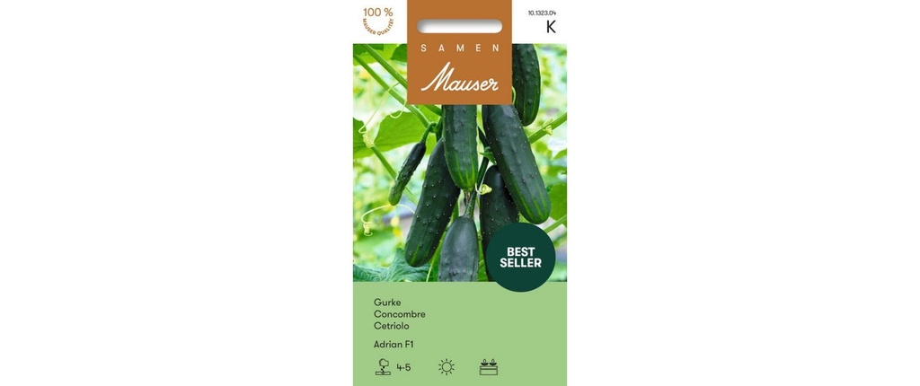 Samen Mauser Semence Concombre Adrian F1 Graines de légumes