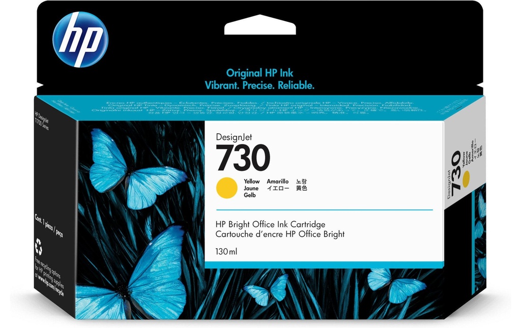 HP HP cart.d'encre 730 130ml yel