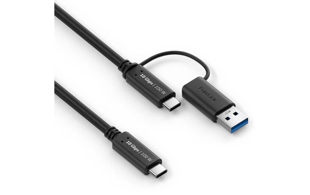 PureLink iSeries Câble USB C-C, embout USB-A USB-C - USB-A/USB-C 1 m