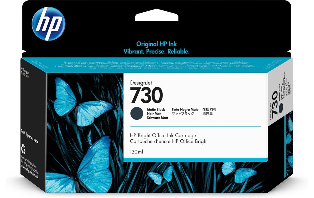 HP HP cart.d'encre 730 130ml mbk