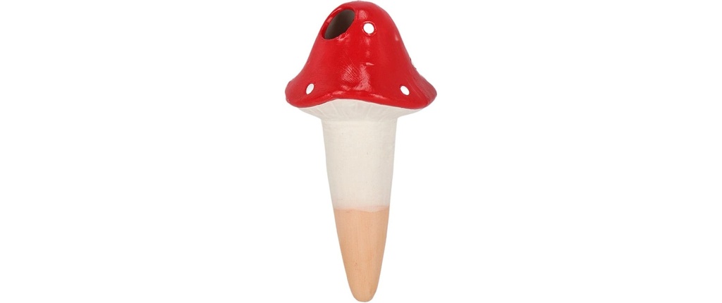 Esschert Design Goutteur d'eau Terre cuite Rouge Blanc 8.3 cm