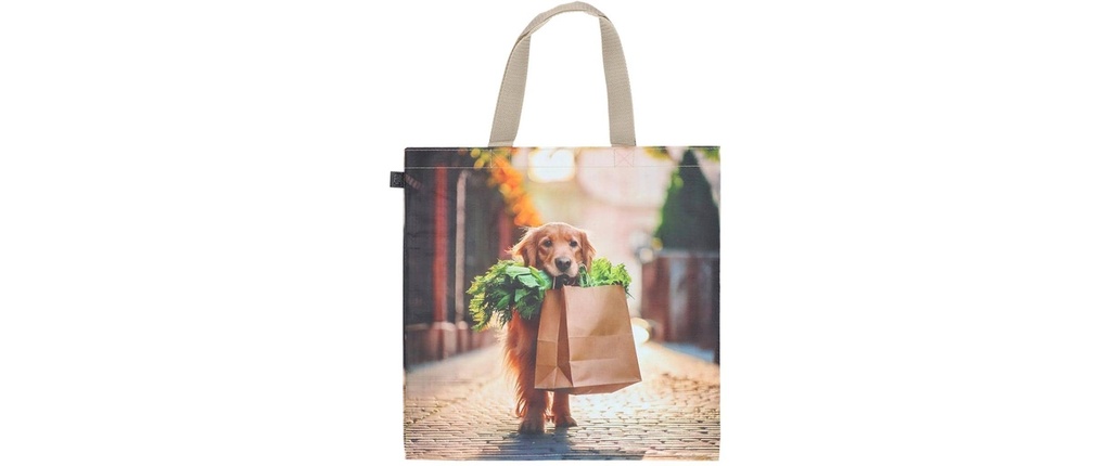 Esschert Design Sac à provisions Vert/Brun
