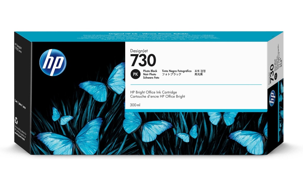 HP HP cart.d'encre 730 300ml pbk