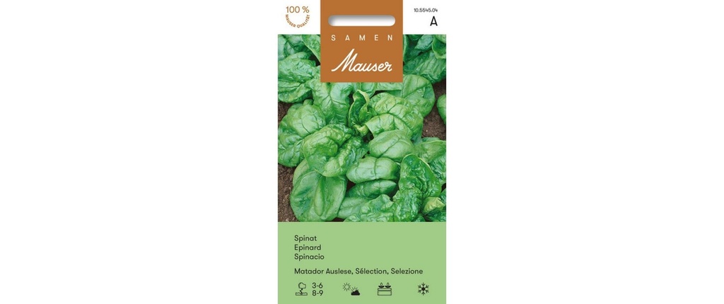 Samen Mauser Semence Épinards Matador Sélection Graines de légumes