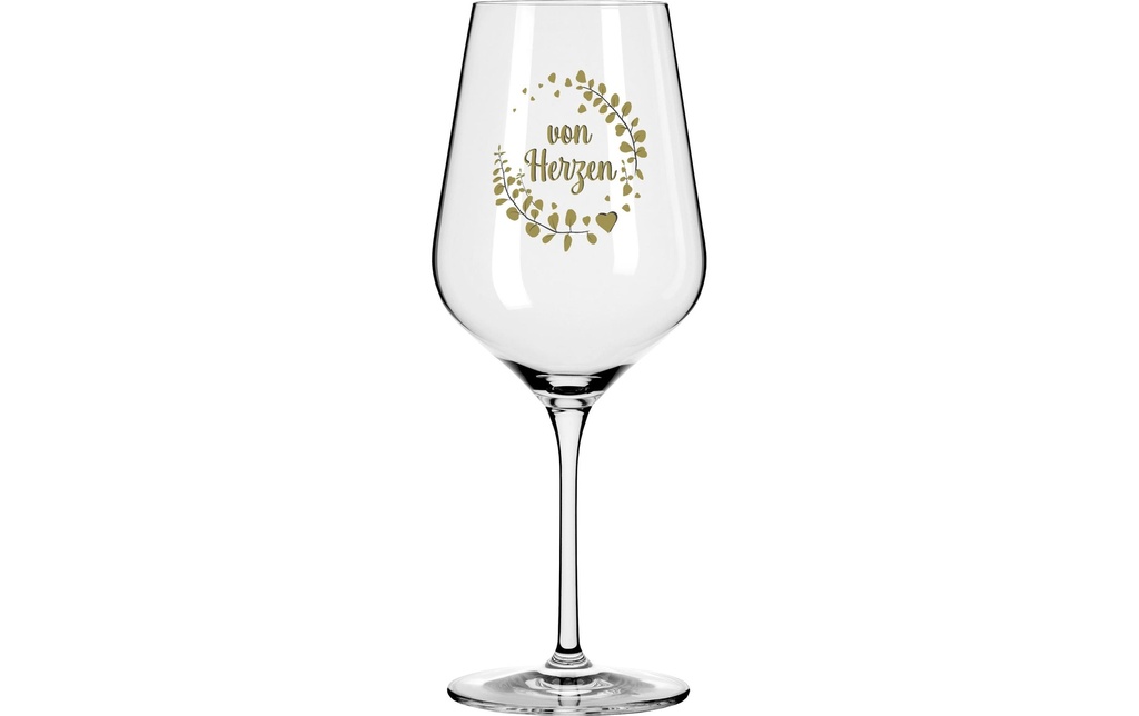 Wate Verre à vin de cœur