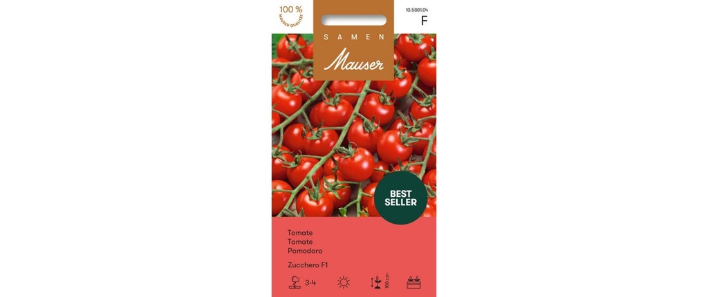 Samen Mauser Semence Tomate Zucchero F1 Tomate cerise Zucchero F1