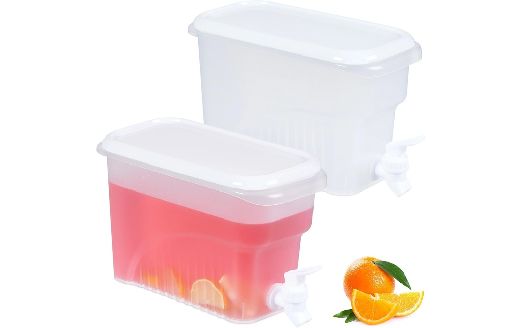relaxdays Distributeur à boissons Set de 2 réfrigérateurs, 3 litres