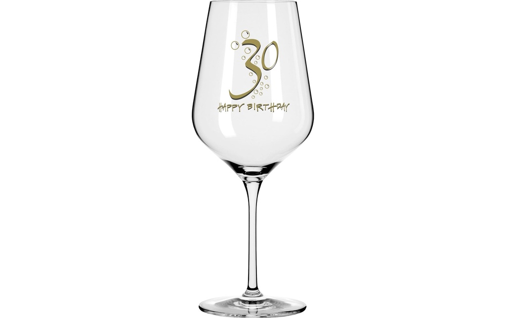 Wate Verre à vin Happy Birthday 30