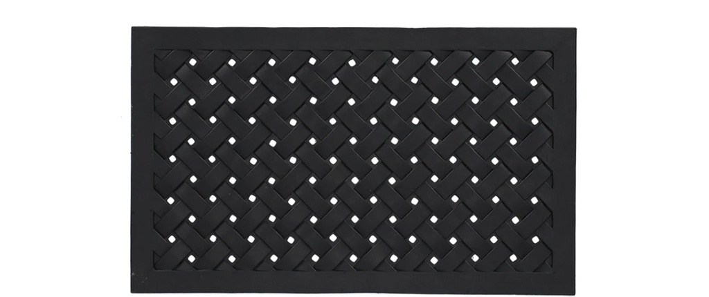 Esschert Design Tapis de porte en caoutchouc tressé 76 cm x 45.5 cm