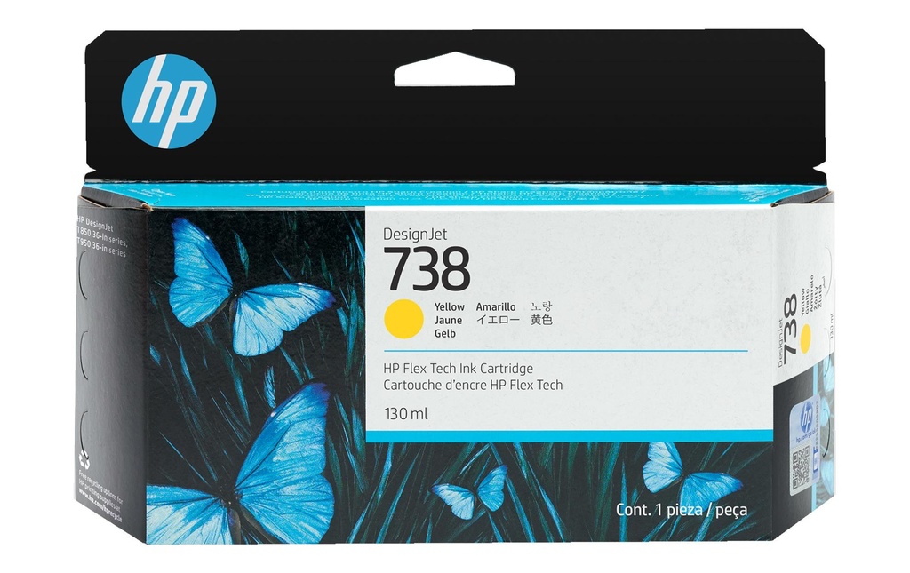 HP HP cart.d'encre 738 130ml yel