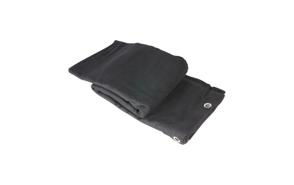Adam Hall MOLTON 300 3 x 4 BLK Molleton de scène B1 300 g/m² 3 x 4 m