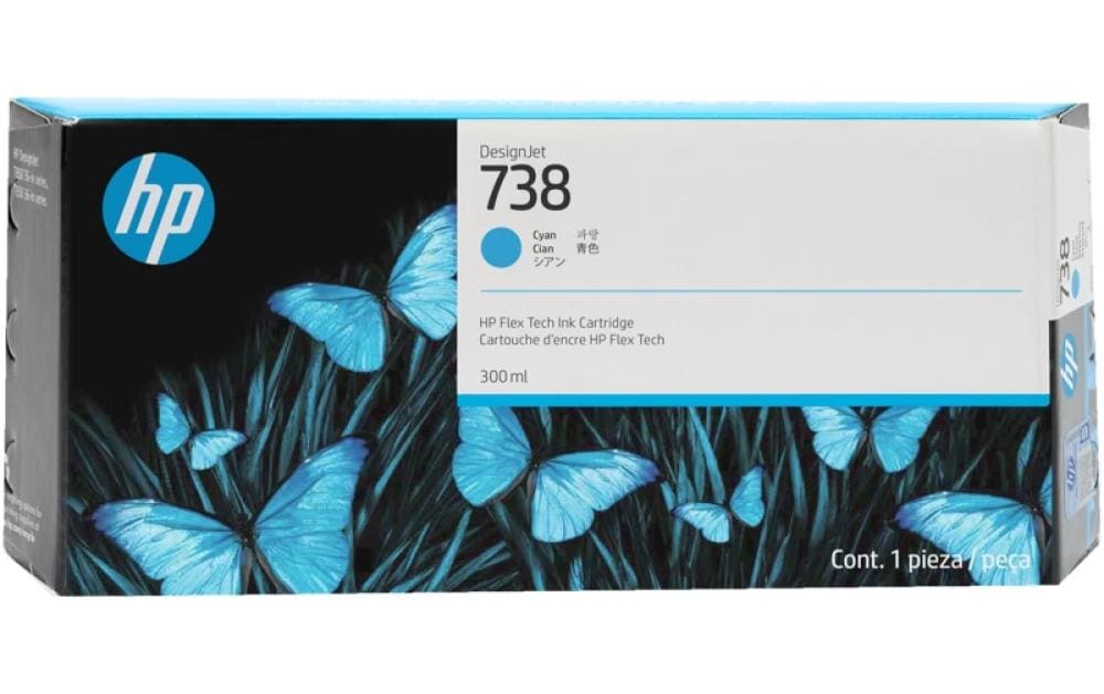 HP HP cart.d'encre 738 300ml cy