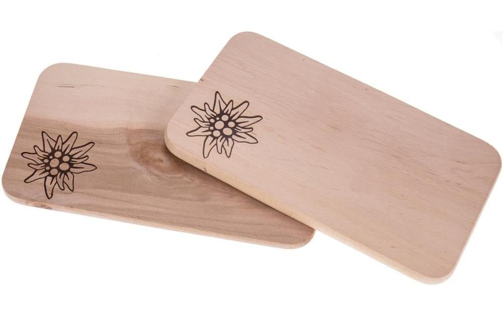 creanorm Planche à découper Aulne 22 x 12 cm , edelweiss