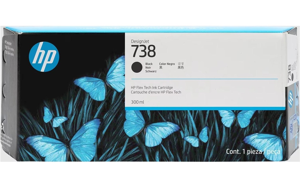 HP HP cart.d'encre 738 300ml bla
