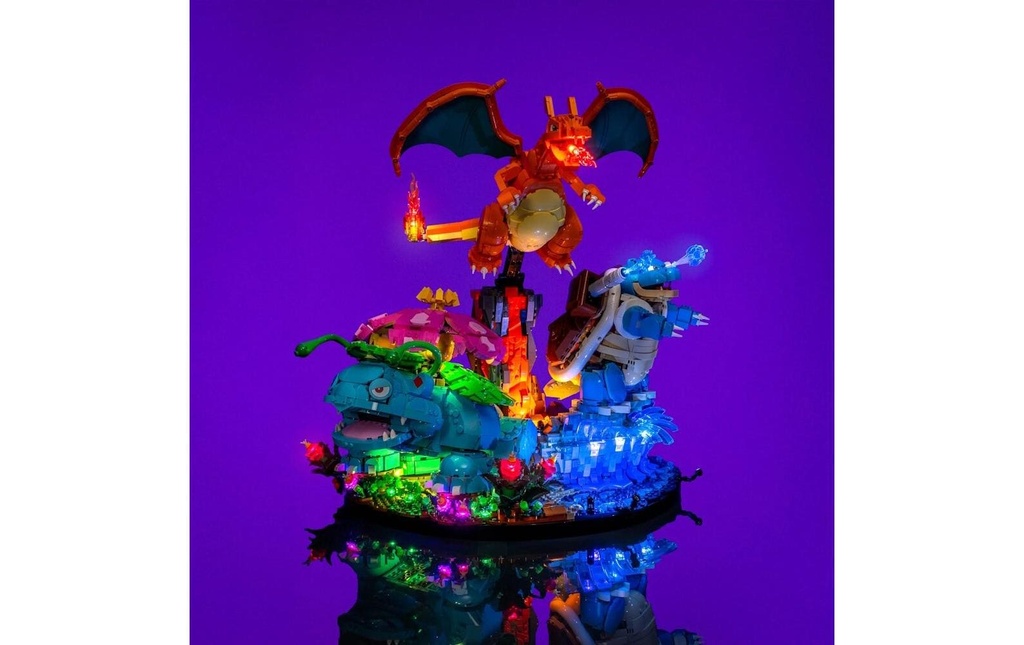 Light My Bricks Lumières-LED pour LEGO® Pokémon Bisaflor Glurak et Turtok