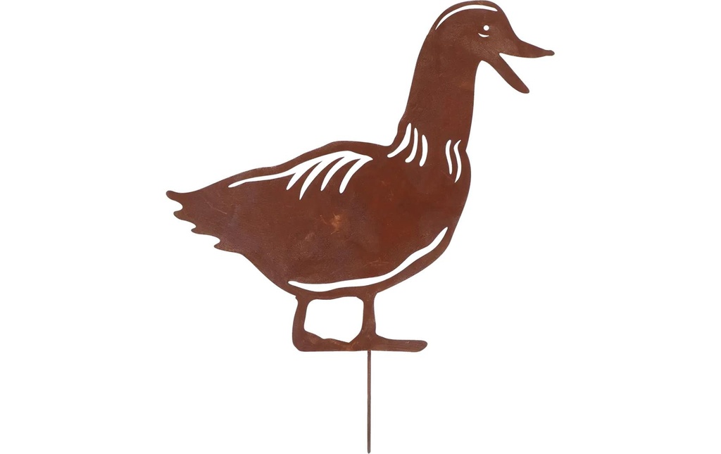 Esschert Design Canard Rouille noble 30.5 x 36.6 cm