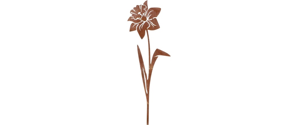 Esschert Design Figure décorative Narcisse Grille en acier 12.3 x 0.4 x 37 cm