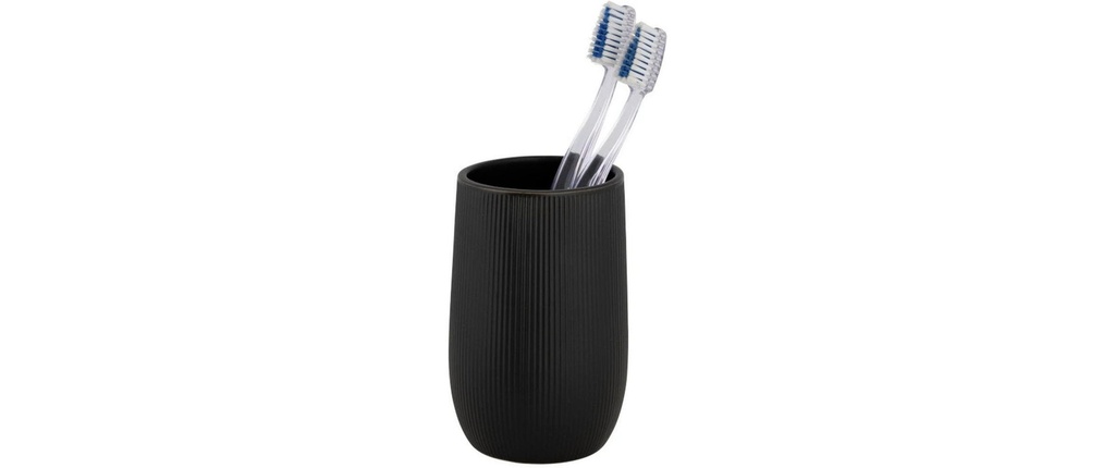 Wenko Gobelet pour brosse à dents Fablo Noir