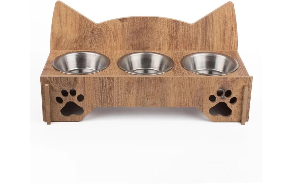 Paws & Whiskers Barre d'alimentation avec écuelles Apvm16