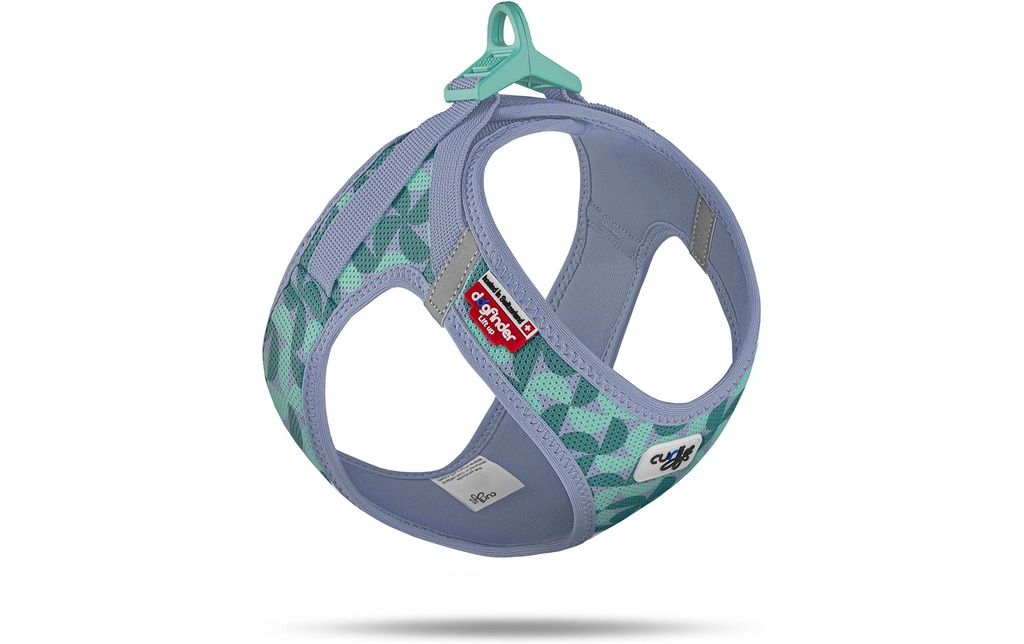 curli Harnais Gilet Air-Mesh LE26 S Semi Circle bleu