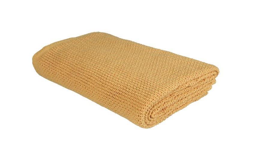 Eskimo Couverture Summer Dream 220 x 240 cm, Jaune moutarde