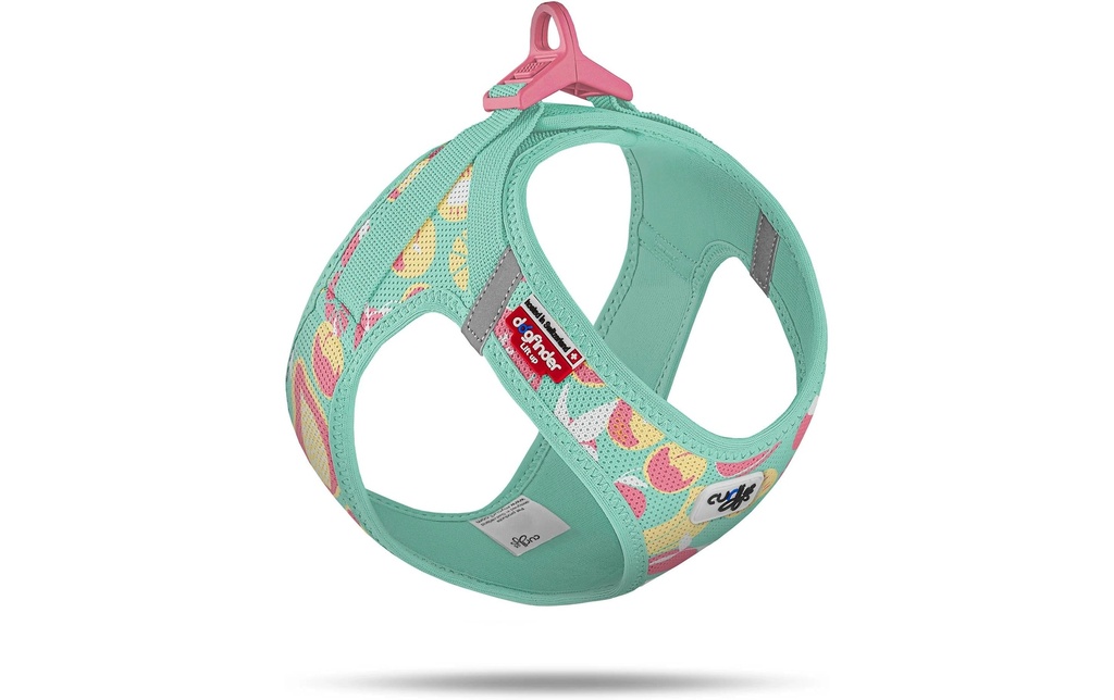curli Harnais Gilet Air-Mesh LE26 L Juicy Fruits Turquoise