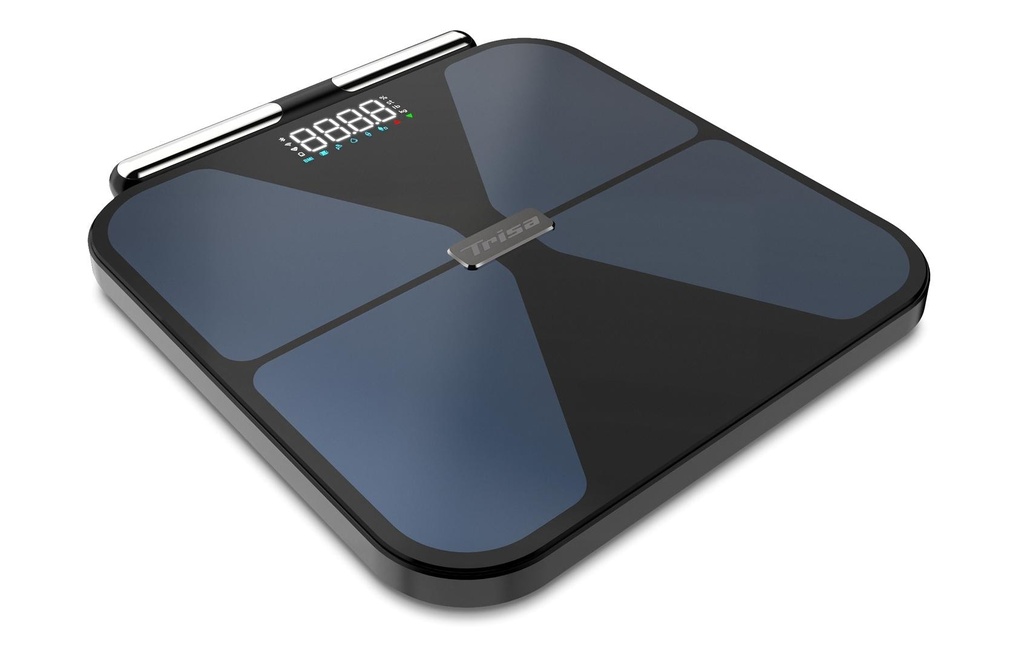 Trisa Pèse-personne BioMetrix Smart Noir; Bleu