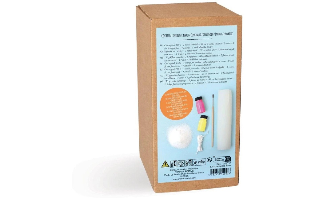 Graine Créative Set de bougies DIY néon Bougies à tige