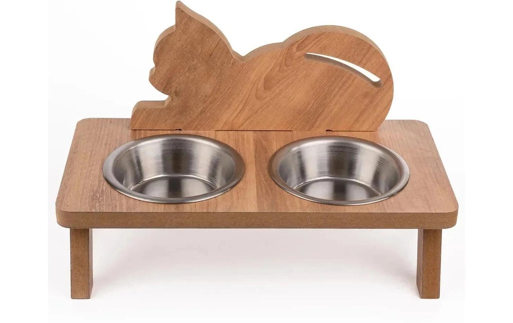 Paws & Whiskers Barre d'alimentation avec écuelles Apvm13