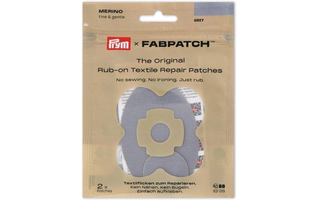 Prym Prym Rub-on Patch MERINO Gris clair
