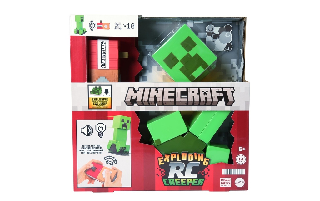 Mattel Creeper télécommandé explosant Minecraft