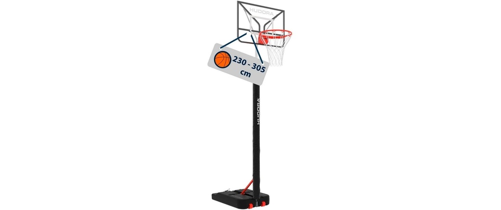 Hudora Basketballständer Roco 305 grau gris