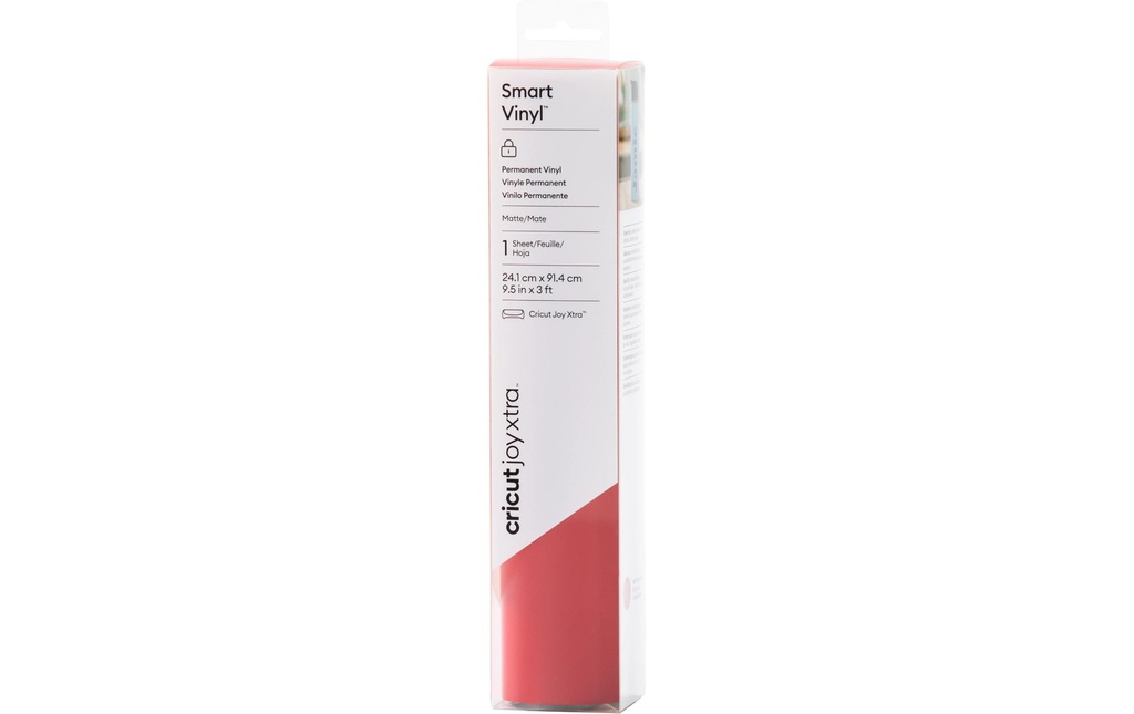 Cricut Film de vinyle Joy Xtra Smart permanent 21 x 91,5 cm, Rouge