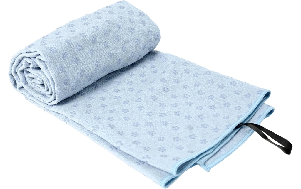 KOOR Serviette de yoga 183 x 62 cm, bleu