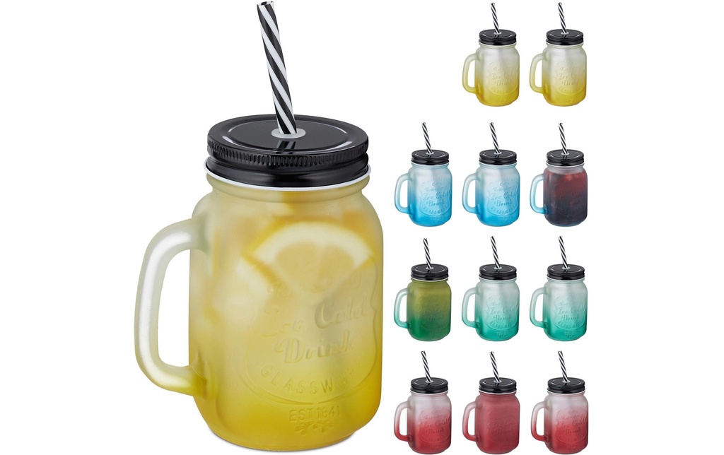 relaxdays Gobelet 400 ml, 12 pièces
