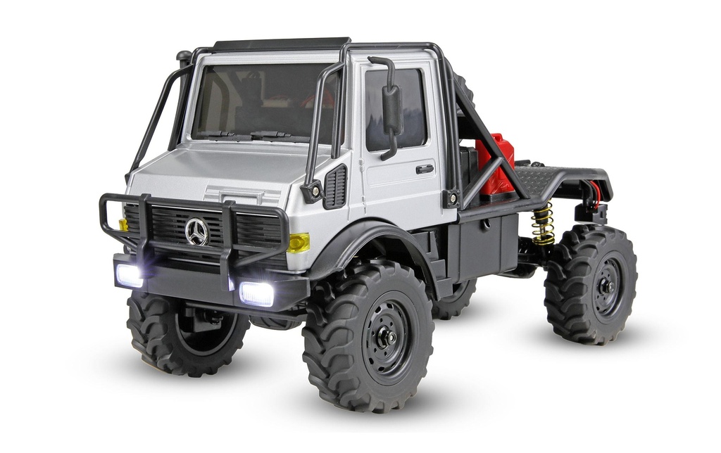 Amewi Scale Crawler Mercedes-Benz Unimog U4000, 1:18, RTR, gris
